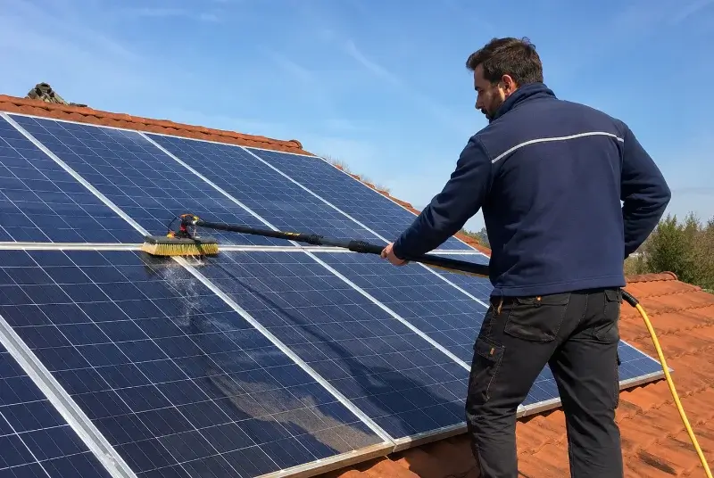 Nettoyage et entretien de panneaux solaires à Saint-Laurent-d'Onay